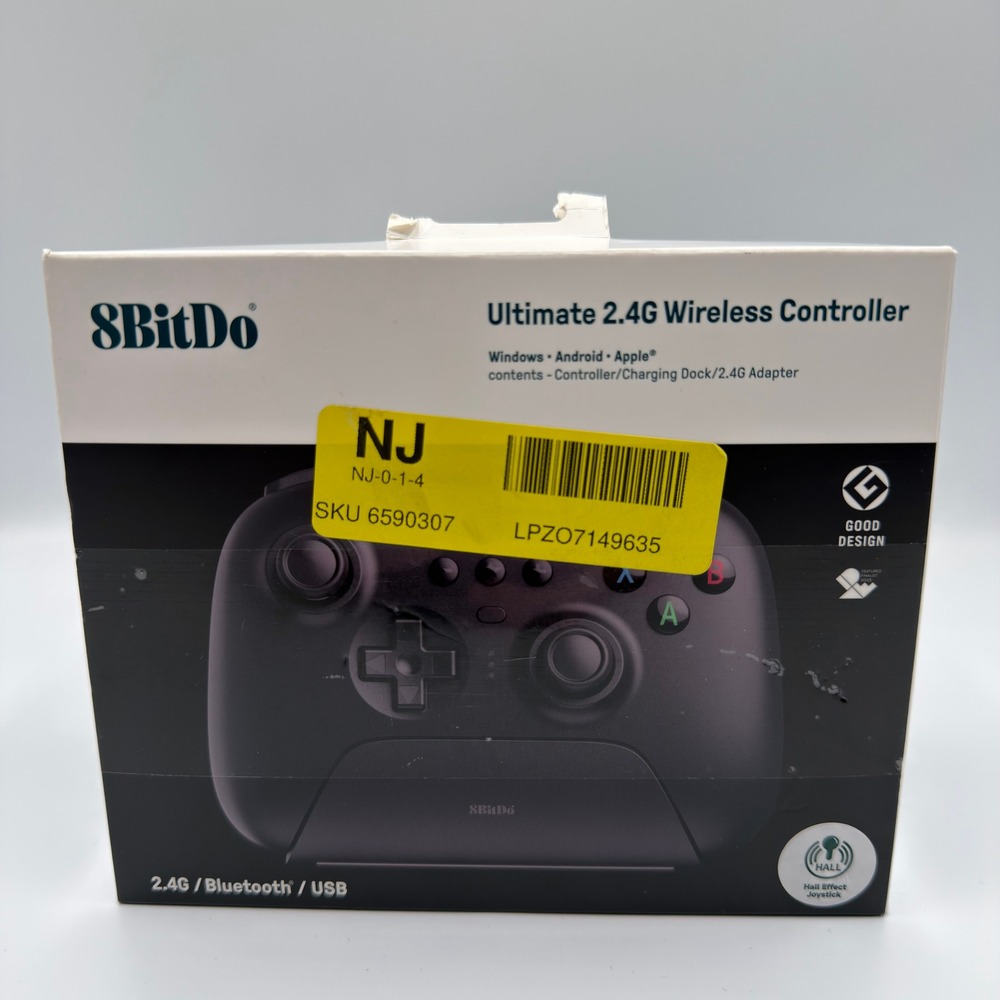 8BitDo Ultimate 2.4G Wireless Controller Hall Effect Black with Charging Dock